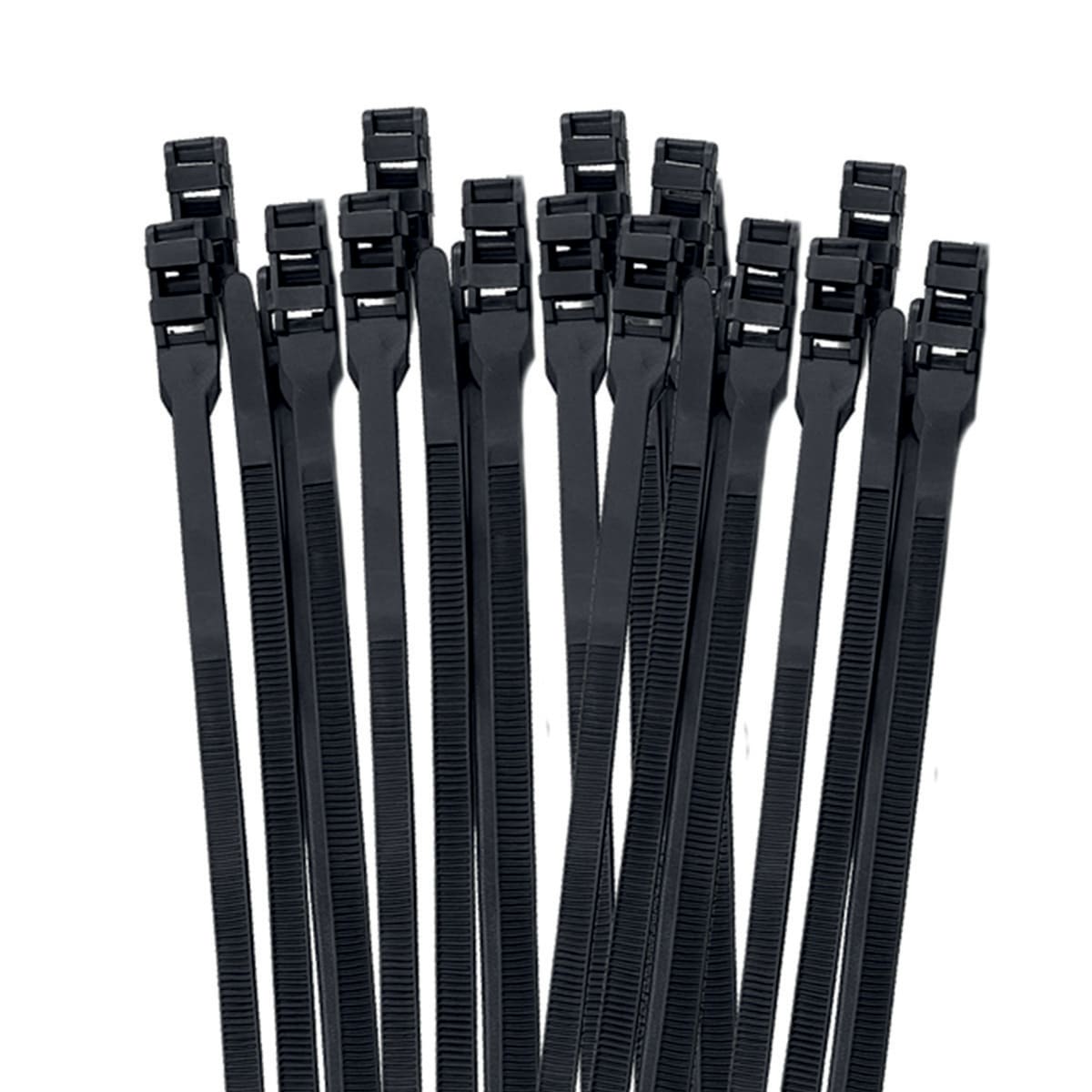 ETELEC - Collari di fissaggio in nylon Neri diametro di legatura 4-40 mm CL1809