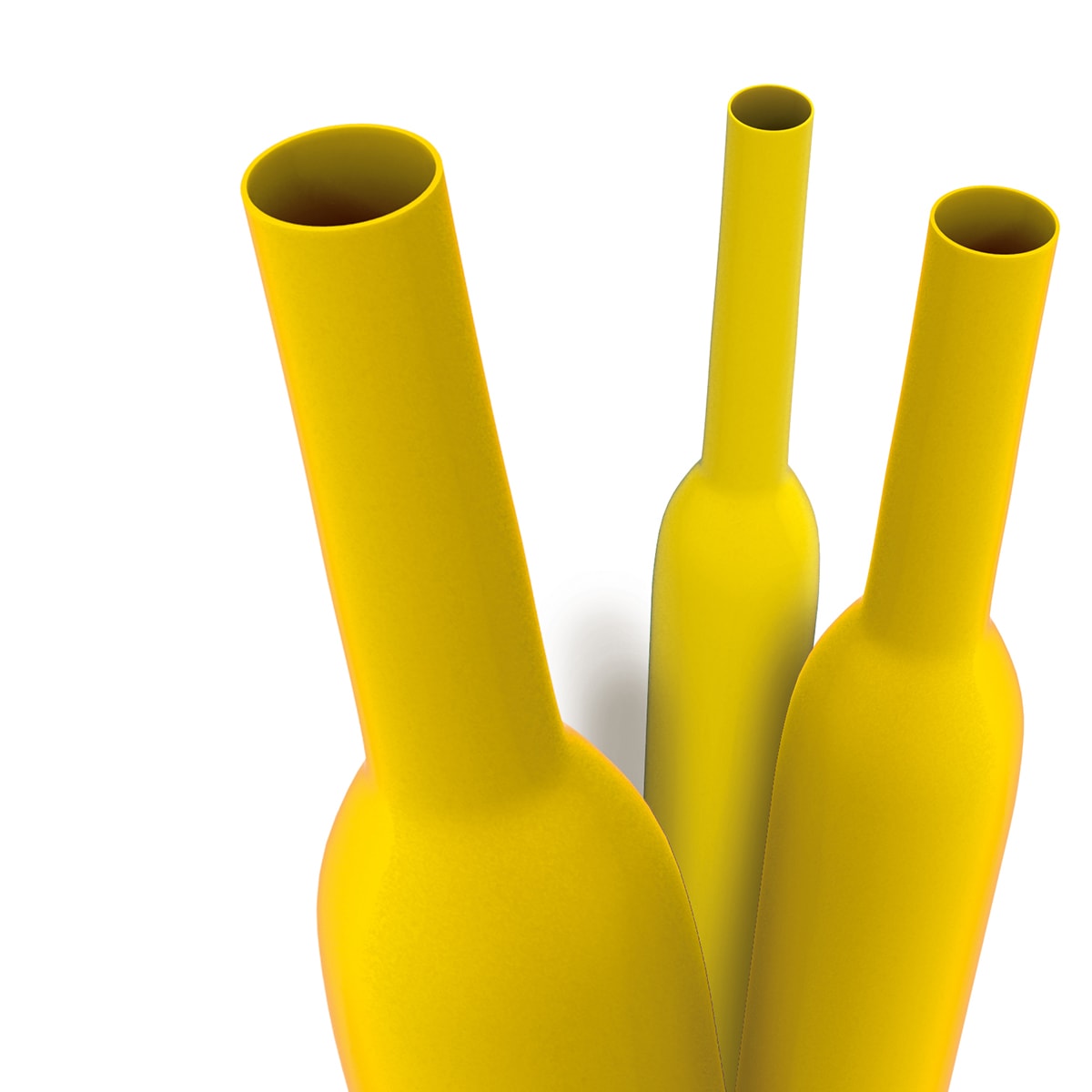 ETELEC - Guaina termorestringente gialla 2:1 in barre 1m a basso spessore per diametro cavo 1,4-2,2mm GT1156