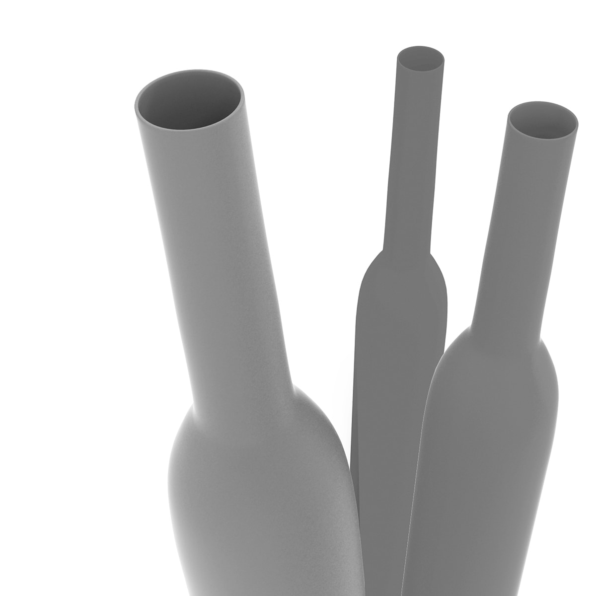 ETELEC - Guaina termorestringente grigia 2:1 in barre 1m a basso spessore per diametro cavo 5,7-8,6mm GT1180