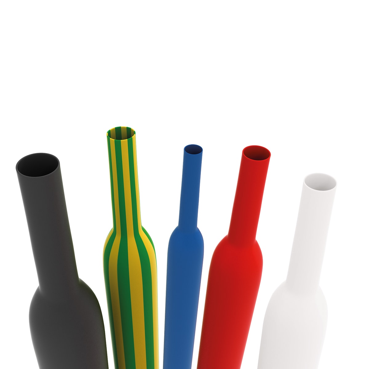 ETELEC - Guaina termorestringente bianca in bobina 2:1 a basso spessore per diametro cavo 2,9-4,3mm GT9048