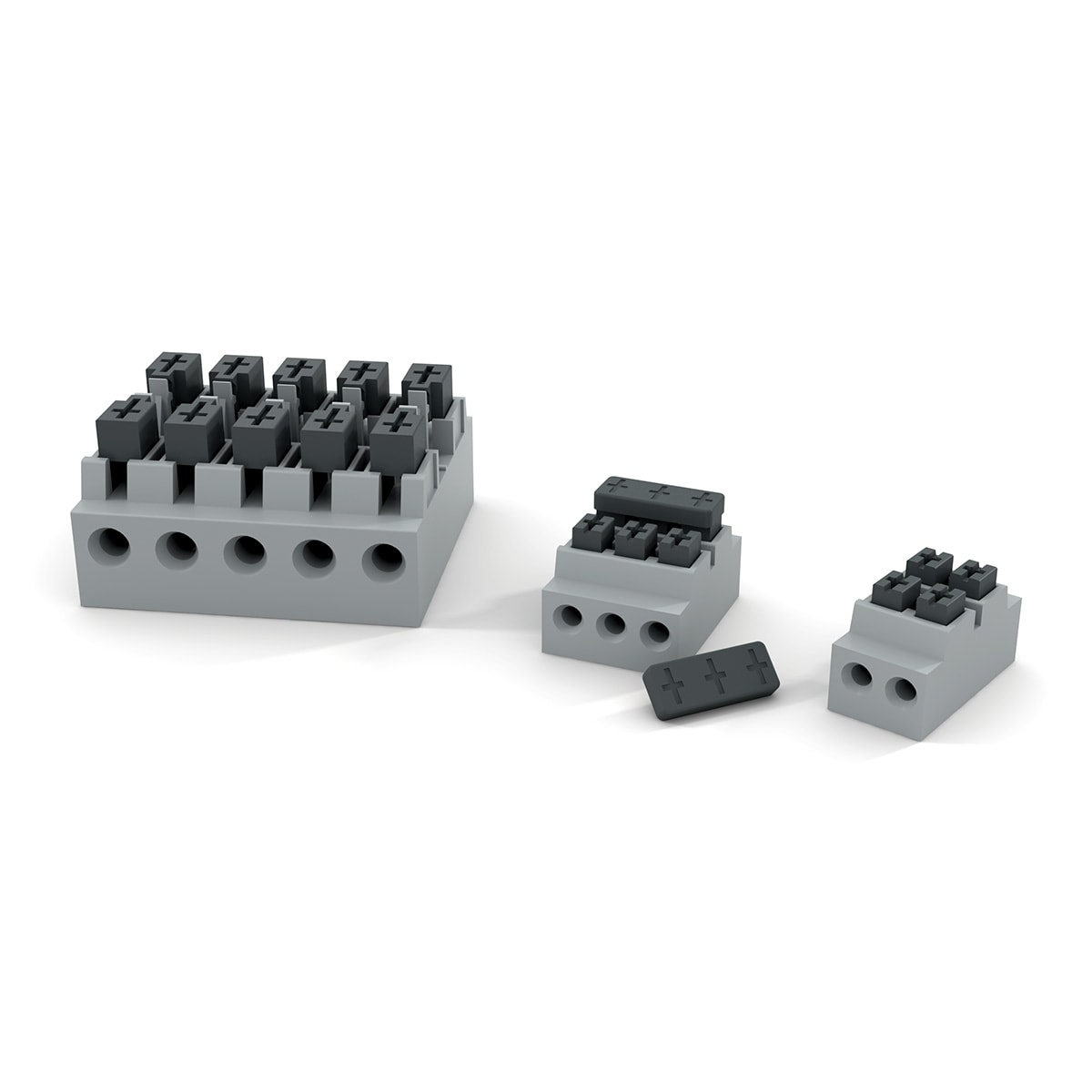 ETELEC - Morsettiera isolata a molla per connessioni in linea di cavi pentapolari 0,5-2,5 mm2 BT SP510