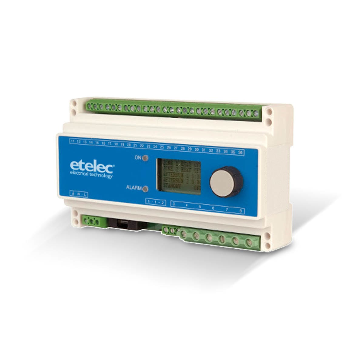 ETELEC - Centralina termostatica di controllo per impianti scaldanti a 2 zone di controllo