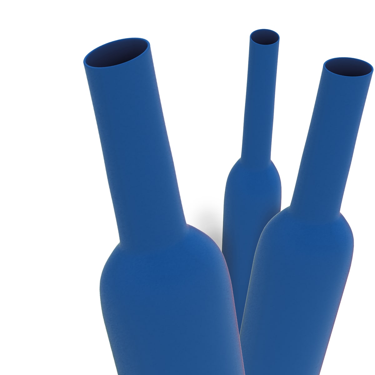 ETELEC - Guaina termorestringente blu 2:1 in barre 1m a basso spessore per diametro cavo 3,8-5,8mm