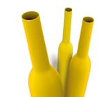 ETELEC - Guaina termorestringente gialla 2:1 in barre 1m a basso spessore per diametro cavo 11,4-17,1mm