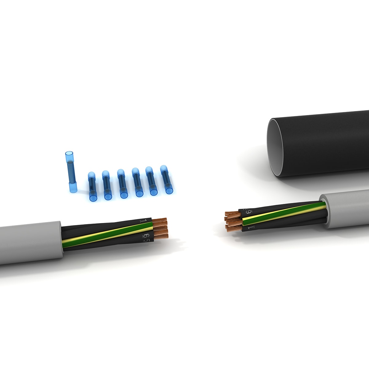 ETELEC - Giunti termorestringenti per cavi di segnalamento/comando armati fino a 7 poli