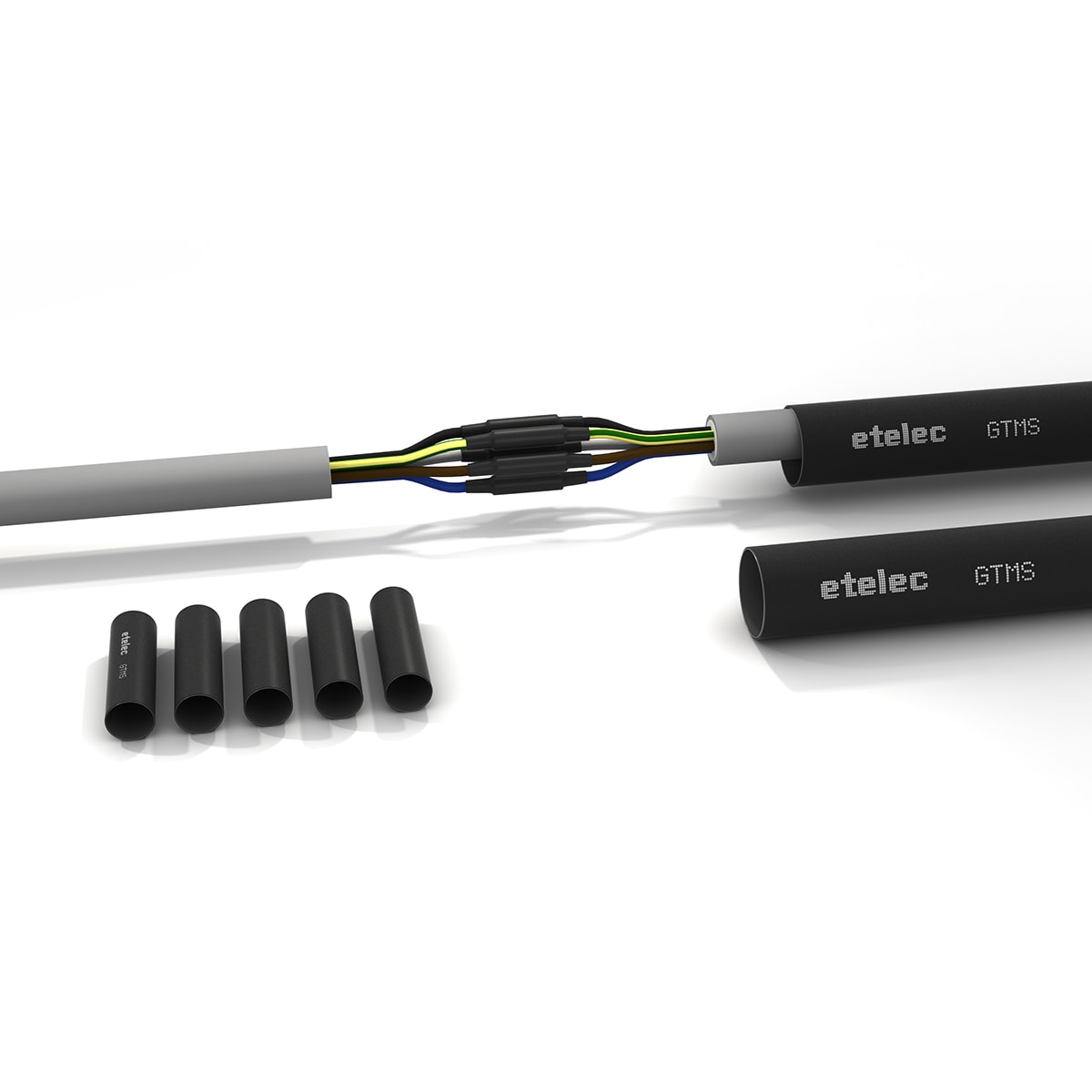 ETELEC - Giunto in derivazione termorestringente per cavi fino a 5 poli 1,5-10 mm2