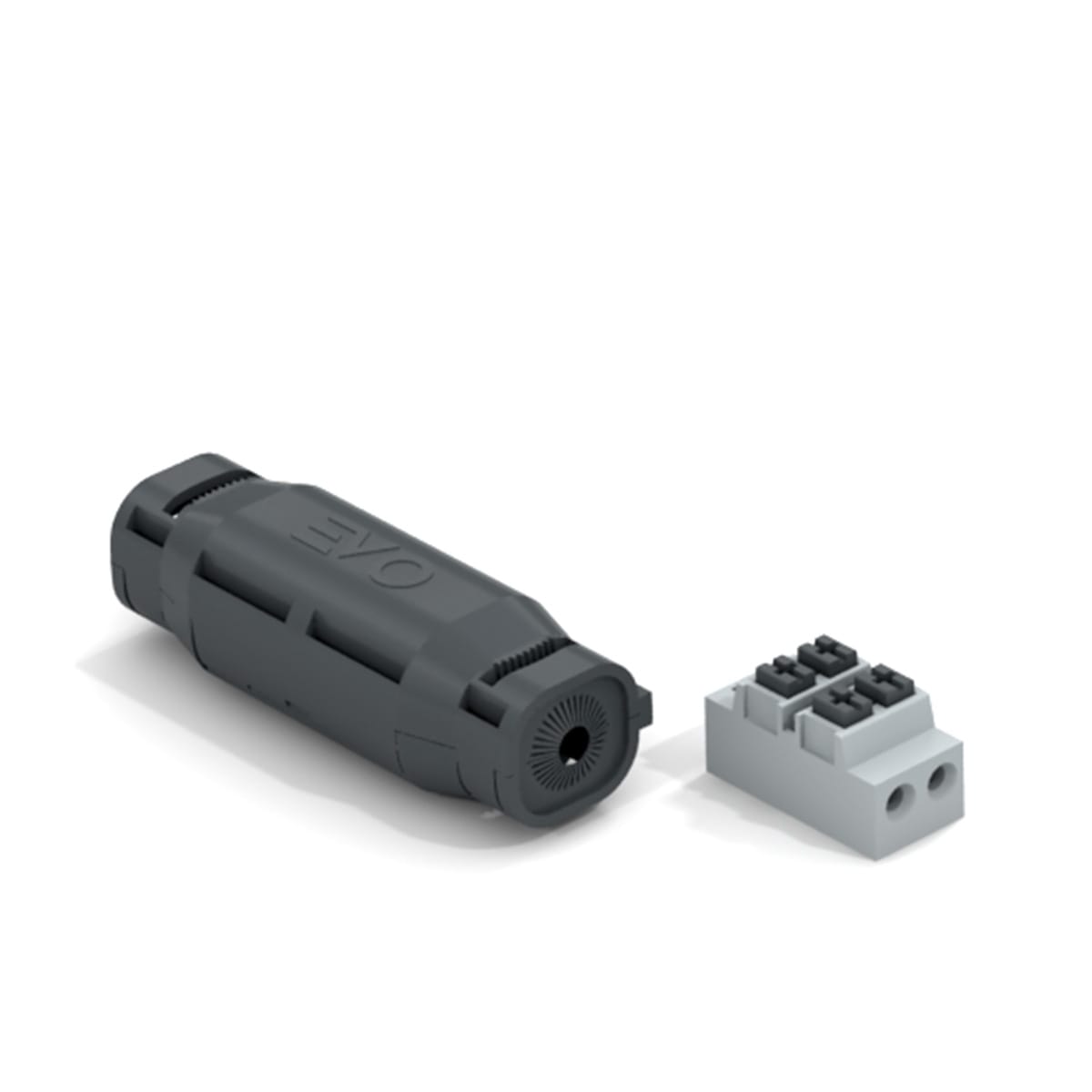 ETELEC - Dispositivo di connessione IP68 in linea ad isolamento in gel bipolare+morsettiera Imb.industriale
