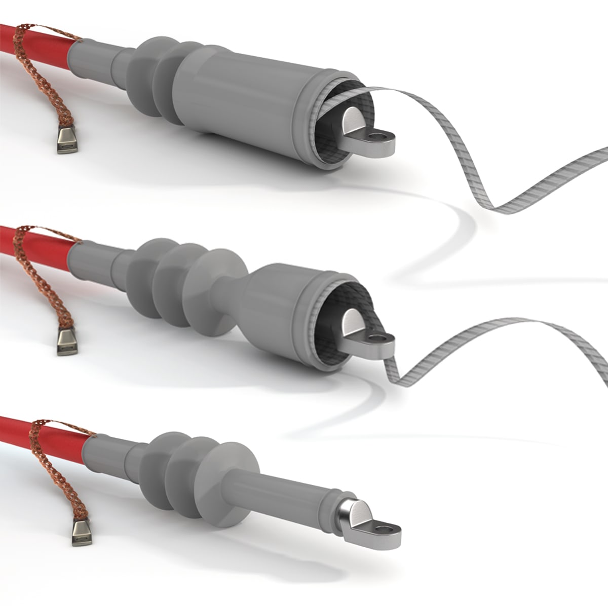 ETELEC - Terminale autorestringente da interno unipolare omologato Enel fino a 24kV-matricola 273055