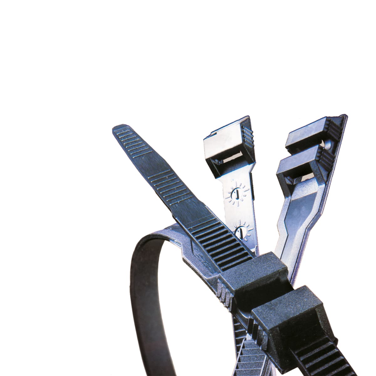 ETELEC - Collari di fissaggio in nylon Neri diametro di legatura 4-40 mm CL1809