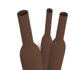 ETELEC - Guaina termorestringente marrone 2:1 in barre 1m a basso spessore per diametro cavo 15,2-22,9mm