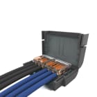 ETELEC - Dispositivi di connessione IPX8 ad isolamento in gel con 2 connettori a leve compatti WAGO a 3 vie