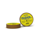 ETELEC - Nastro adesivo isolante in PVC certificato IMQ 19 mm x 25 m x 0,15 mm - Marrone