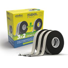 ETELEC - Nastri autoestinguenti professionali in PVC certificato IMQ 19x25x0,15 Nero Kit 20 pz + OMAGGIO NA4723K1