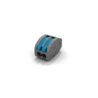 ETELEC - Connettore isolato a leve a 2 vie per connessioni elettriche di cavi bassa tensione 0,2-4 mm2
