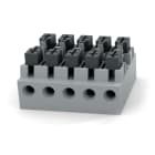 ETELEC - Morsettiera isolata a molla per connessioni in linea di cavi pentapolari 0,5-2,5 mm2 BT