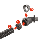 EURO 2000 - RACC MG45 PA66 MET. NW12 ISO16 FIL LUNG