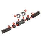 EURO 2000 - RACC. GUAINA-GUAINA NW12 NERO