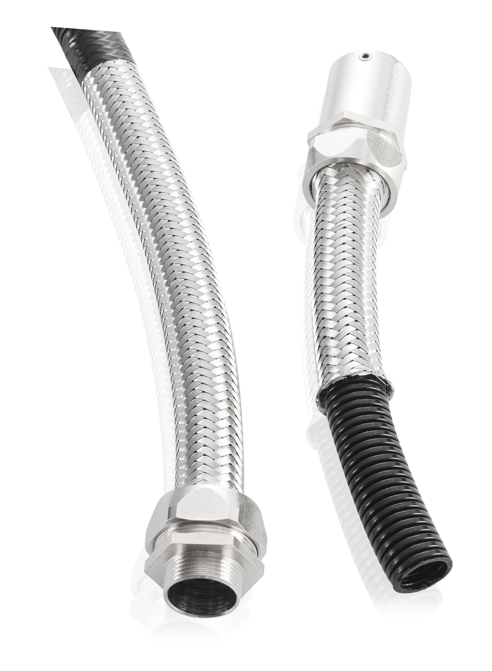 EURO 2000 - TUBO NYLON PA6 UL94 V2 TRECCIA INOX NW36
