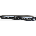 EXCEL - Excel Cat6A Patch Panel Schermato 24 Porte 1U LSA Punch Down Nero