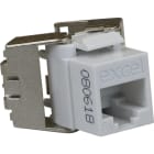 EXCEL - Excel Jack Keystone Cat6A UTP Basso Profilo, Senza Attrezzi Bianco