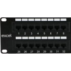 EXCEL - Pannello Patch Excel Categoria 6 Non Schermato 48 Porte 2U Nero