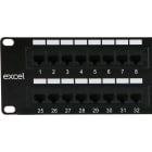 EXCEL NETWORKING SOLUTIONS - Pannello Patch Excel Categoria 6 Non Schermato 48 Porte 2U Nero