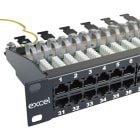 EXCEL - Excel Voice Patch Panel 50 Porte 3-Paia RJ45 1U Nero