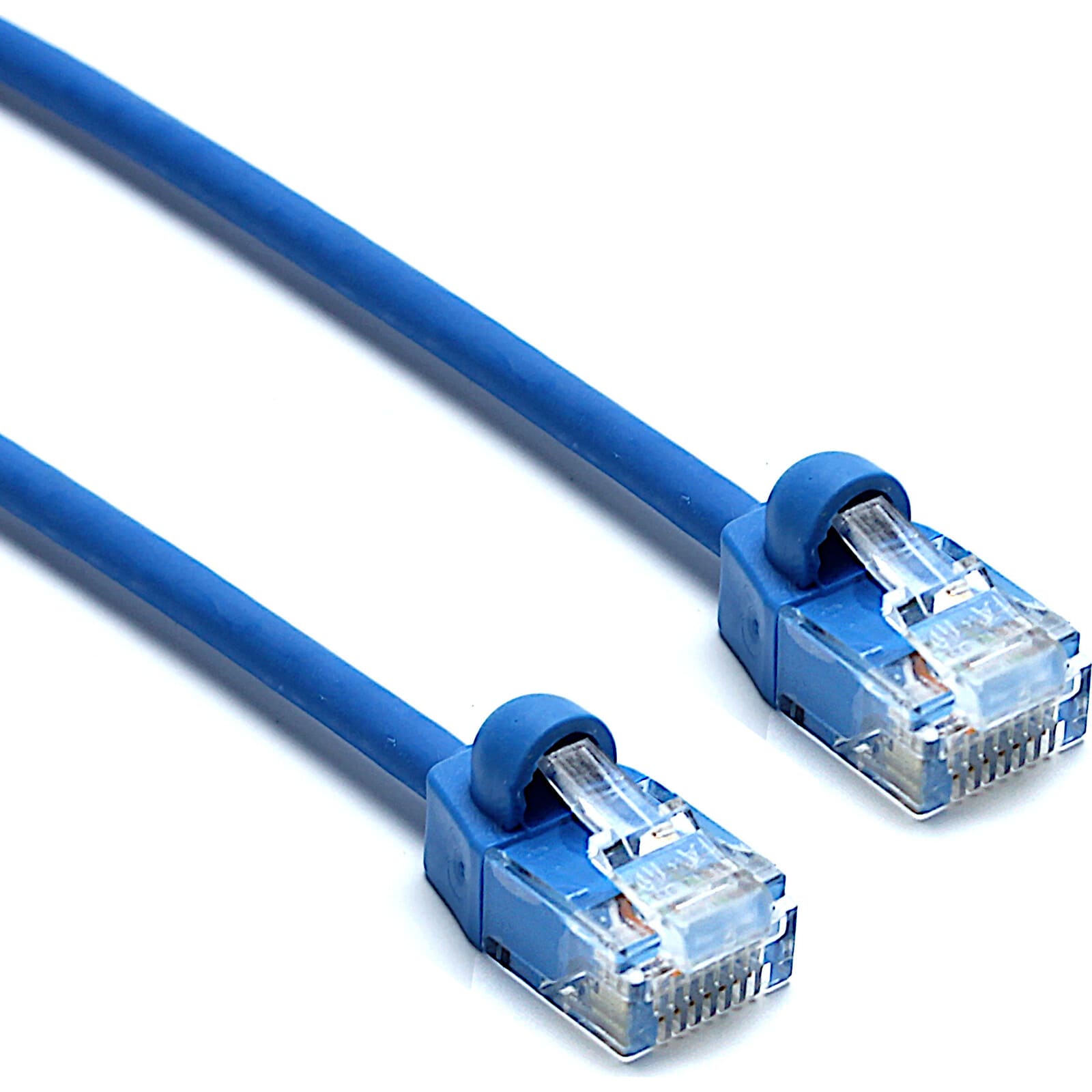 EXCEL - Cavo Patch Mini Excel Cat6 U/UTP Non Schermato LSOH Blade Booted 0,5 m Blu (Confezione da 10)