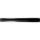 EXCEL - Doppia Strip a Spazzola Excel 1U - Suddivisione Centrale Nero