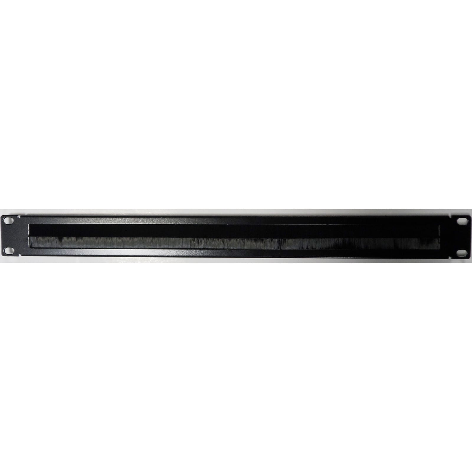 EXCEL - Doppia Strip a Spazzola Excel 1U - Suddivisione Centrale Nero