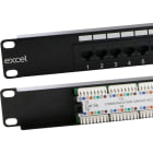 EXCEL NETWORKING SOLUTIONS - PATCH PANEL 16 RJ45 CAT5E UTP NERO 100-720