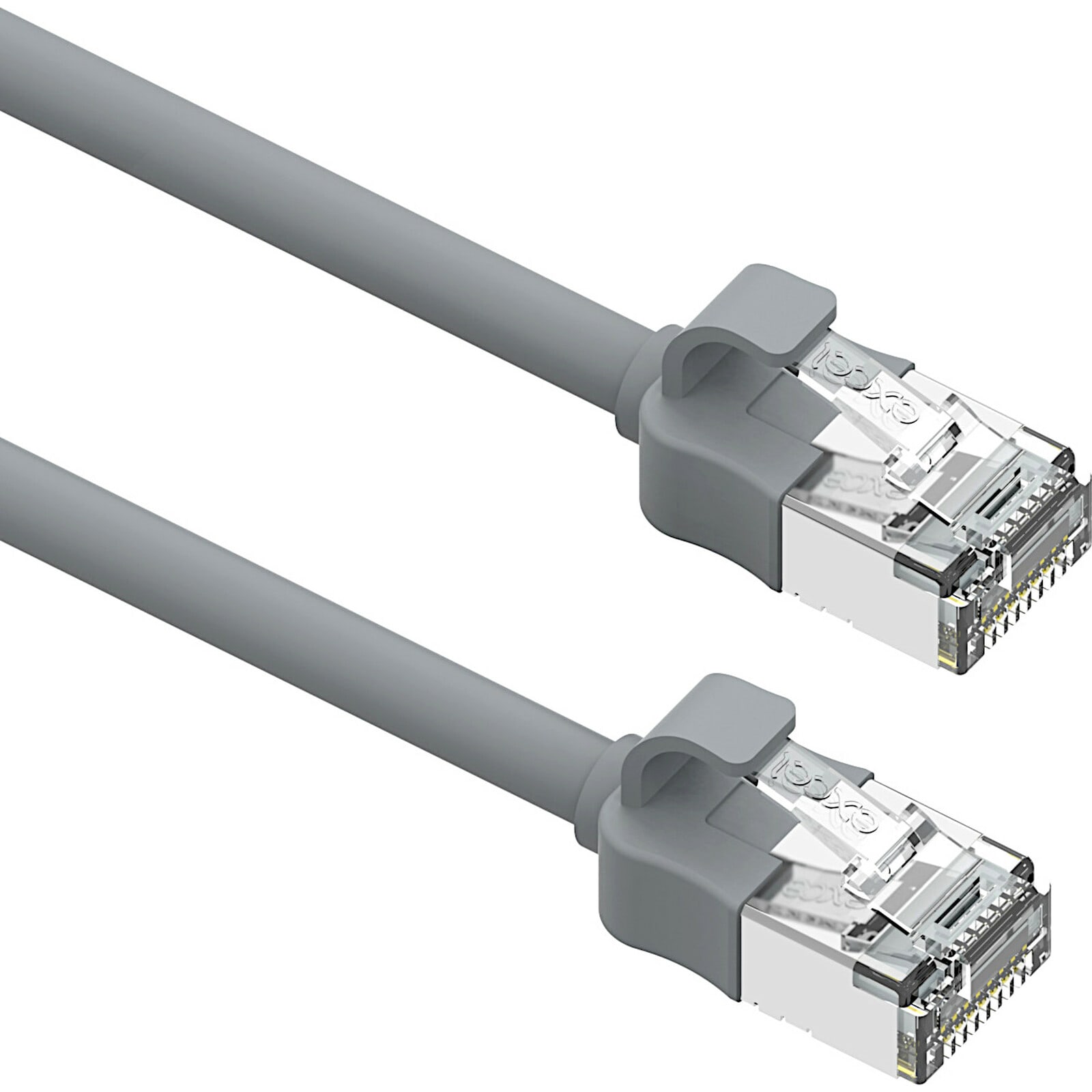 EXCEL - Cavo di Patch Mini Cat6A Excel 28AWG LSOH Lama Stivale 0,5 m Grigio (Confezione da 10)
