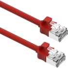 EXCEL NETWORKING SOLUTIONS - Cavo di Patch Mini Cat6A Excel 28AWG LSOH Lama Stivale 1 m Rosso