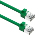 EXCEL NETWORKING SOLUTIONS - Cavo di Patch Mini Cat6A Excel 28AWG LSOH Lama Stivale 1 m Verde