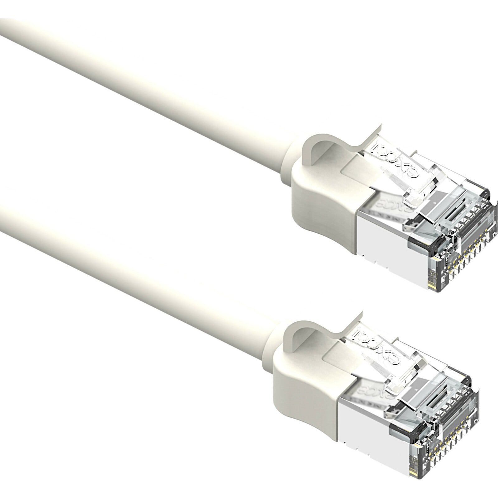 EXCEL - Cavo di Patch Mini Cat6A Excel 28AWG LSOH Lama Stivale 0,5 m Bianco (Confezione da 10)