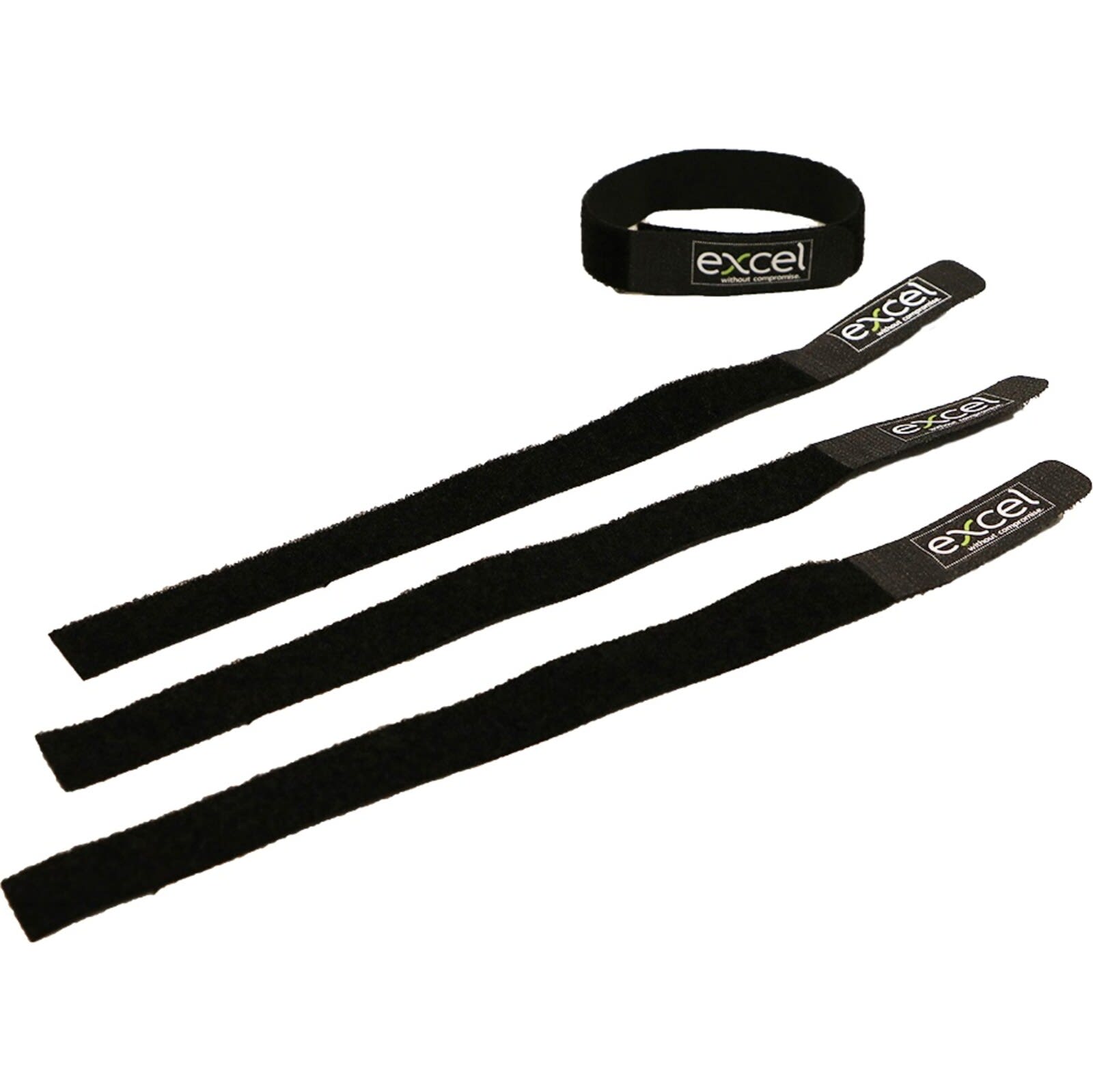 EXCEL - NASTRO VELCRO NERO CON LOGO 285X20 PK50