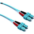 EXCEL - Cavo di Collegamento in Fibra Ottica Excel Enbeam OM3 SC-SC Multimodale 50/125 Duplex LSOH Aqua 1 m