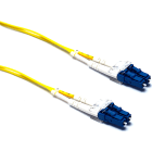 EXCEL - Cavo di Collegamento in Fibra Ottica Excel Enbeam OS2 LC-LC Monomodale 9/125 Duplex LSOH Giallo 1 m