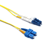 EXCEL - Cavo di Collegamento in Fibra Ottica Excel Enbeam OS2 LC-SC Monomodale 9/125 Duplex LSOH Giallo 1 m