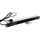 EXCEL - Excel PDU Orizzontale 6 Vie 6x Presa Schuko Passiva 16A Spina Schuko Commutata