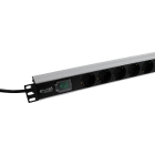 EXCEL - Excel PDU Verticale 8 Vie 8x Presa Schuko Passiva 16A Spina Schuko Commutata