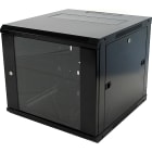 EXCEL NETWORKING SOLUTIONS - Armadio a muro per rete dati Environ WR400, 9U, profondità 400 mm, colore nero