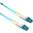 EXCEL - Cavo di Collegamento in Fibra Ottica Excel Enbeam OM3 LC-LC Multimodale 50/125 Duplex LSOH Aqua 1 m