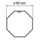 FAAC - ADATTATORE TUBO OTTAGONALE 60 SCANALATO