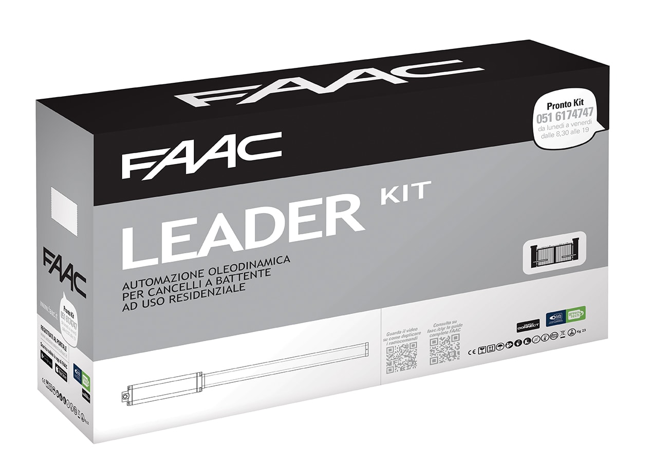 FAAC - Leader kit 230V Green: attuatore 402 CBC in kit 105633445