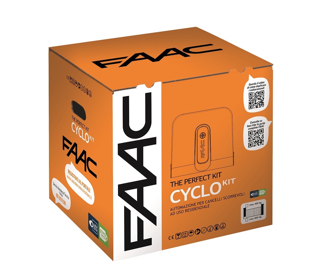 FAAC - Rapid Kit: Motoriduttore C720 24V in bassa tensione per uso residenziale 105916