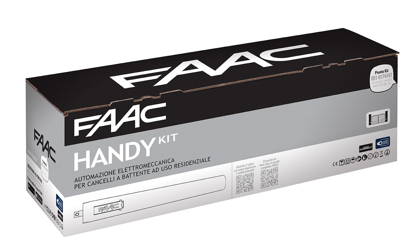 FAAC - HANDY KIT SAFE: Operatore elettromeccanico 24V S418 in kit 105998