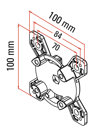 FAAC - SUPP.CLIP 100X100_MAX 15NM
