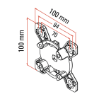 FAAC - SUPP.CLIP 100X100_MAX 15NM