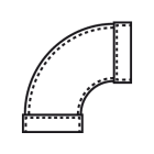 FANTINI COSMI - ANGOLO 90 DN 160MM, 1 GIUNTO INCLUSO